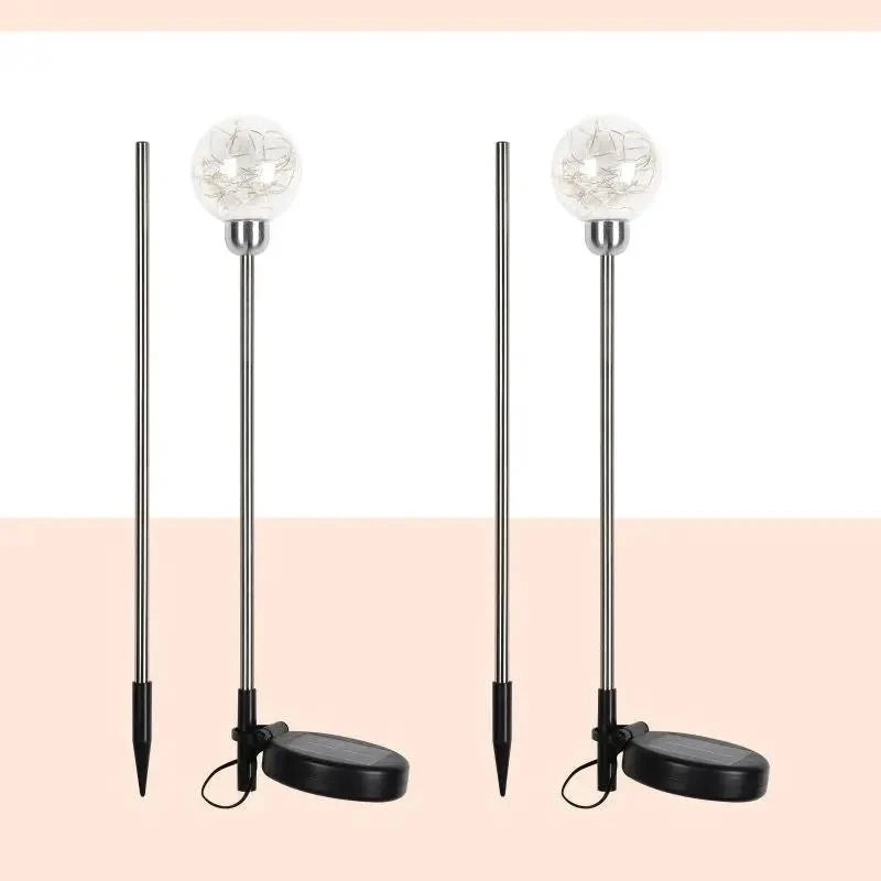 Salcar 2er/4er Set LED Solar Gartenleuchte mit Wunschkugel-Effekt