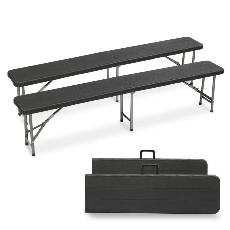 Sekey 180 cm Klappbar Gartenbank mit Tragegriff, bis 200kg Belastbar