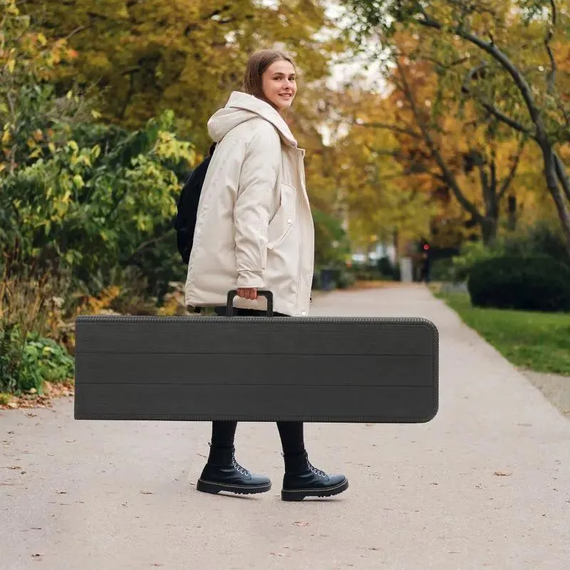 Sekey 180 cm Klappbar Gartenbank mit Tragegriff, bis 200kg Belastbar