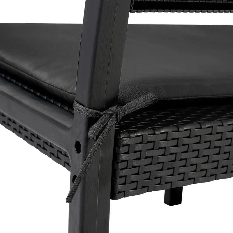 Sekey 4-teilig Gartenmöbel Set, Sofa, 2 Sessel und Gartentisch