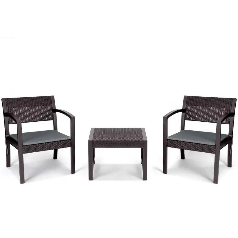 Sekey 3-teilig Gartenmöbel Set, 2 Gartenstühle und Gartentisch
