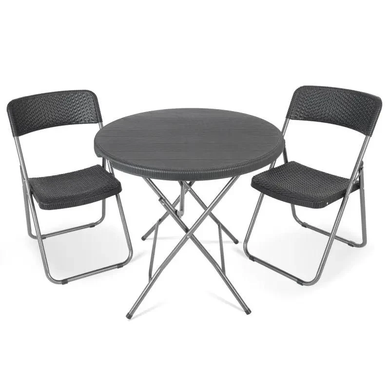 Sekey 3-teilig Balkonset, 2 Klappstuhl und Klapptisch, OF5