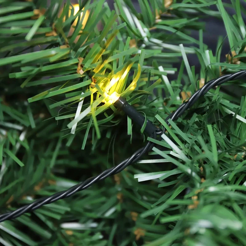 Salcar 3/5/10 m PVC Weihnachtsgirlande mit mit LED Lampen