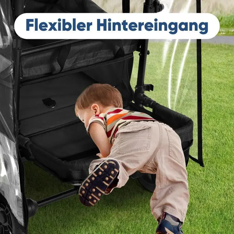 Sekey Bollerwagen Regenschutz, 110x60x75cm