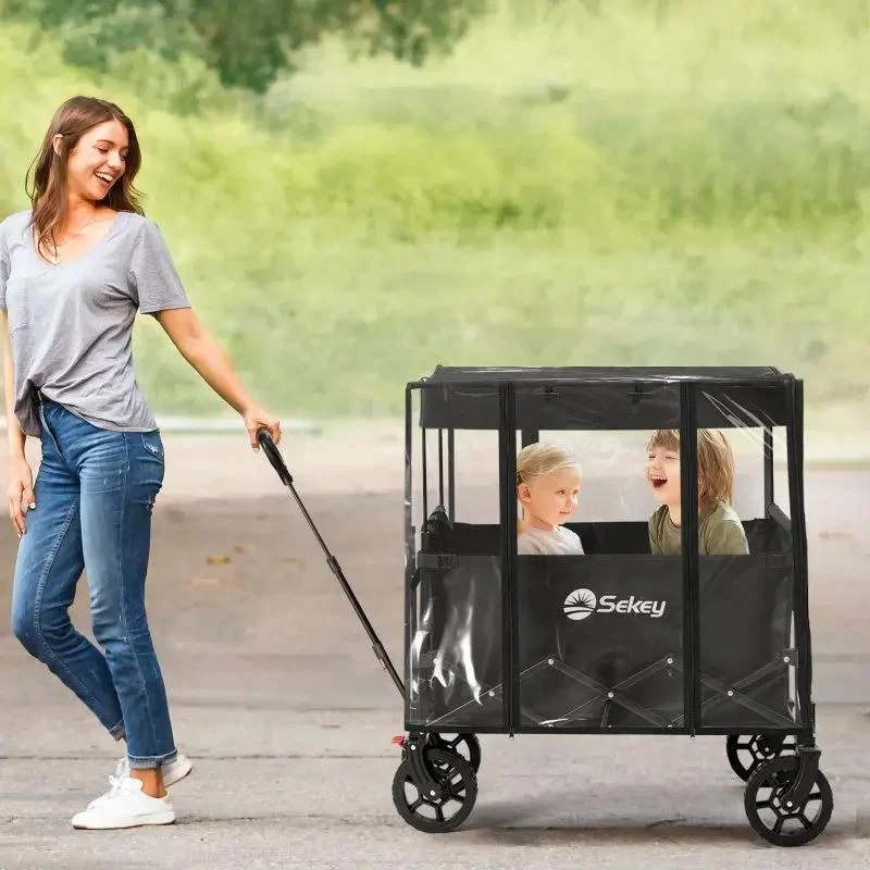 Sekey Bollerwagen Regenschutz, 75x50x65cm