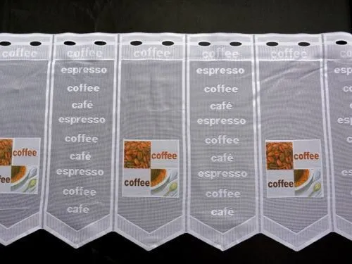 Scheibengardine Kaffee nach Maß