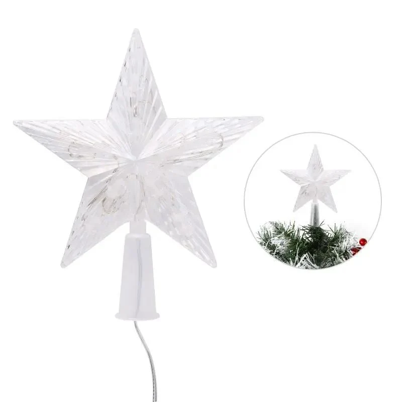 Salcar 2 m LED Lichterkette für Weihnachtsbaum, mit 10 Strängen, 200 LEDs, mit Fernbedienung, USB-betrieben