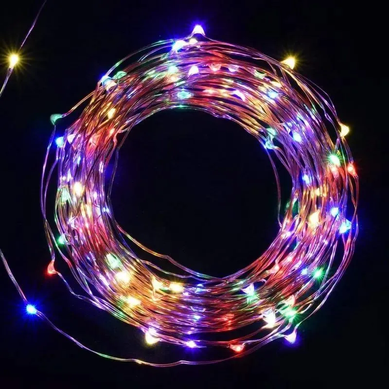 Salcar 10 m LED Micro Lichterkette, 100 LEDs, USB-betrieben