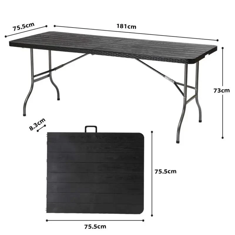 Sekey 180 cm Klappbar Gartentisch mit Tragegriff