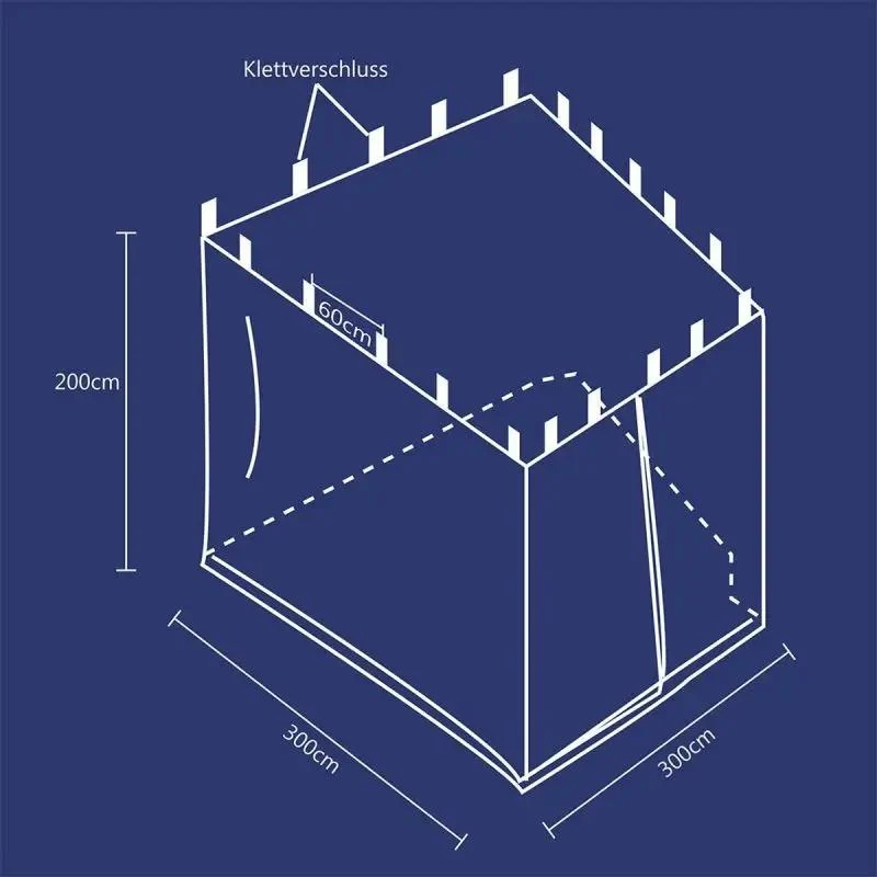 Sekey Moskitonetz für 300 x 300 cm Pavillon