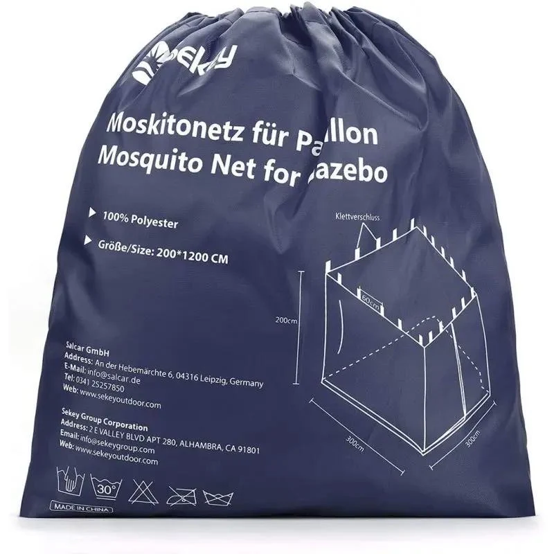 Sekey Moskitonetz für 300 x 300 cm Pavillon