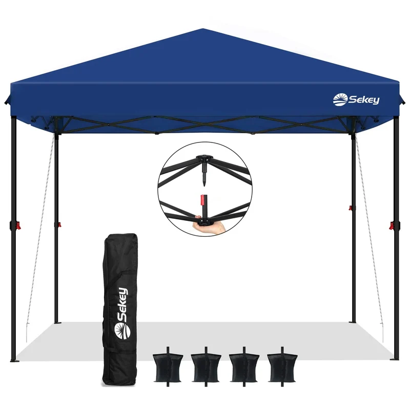 Sekey 300 x 300 cm Faltpavillon mit 4 Sandsäcken und Tragetasche