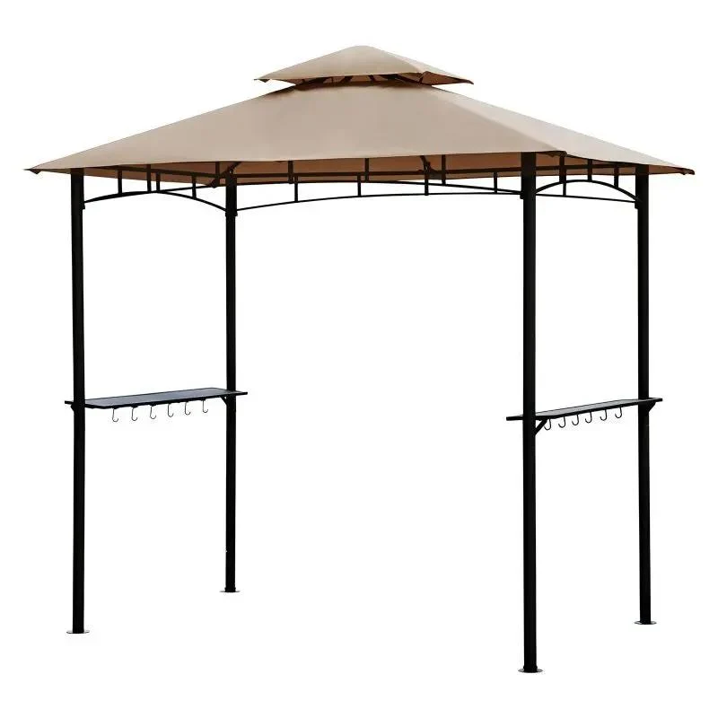 Sekey 245 x 150 x 250 cm Grillpavillon mit Ablage und Haken