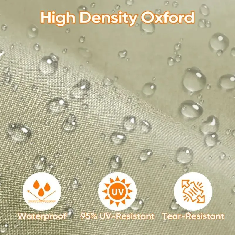 Sekey Balkon Sichtschutz aus Oxford-Gewebe, Taupe