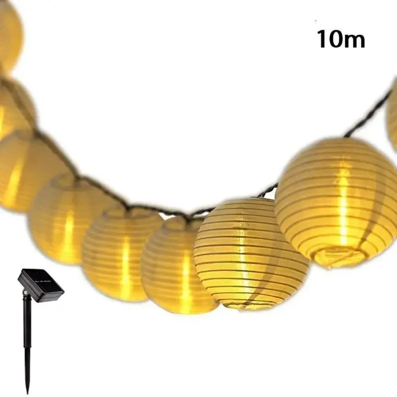 Salcar 10 m LED Solar Lampion Lichterkette, 40 LEDs