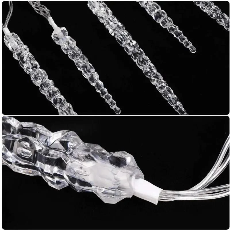 Salcar 5 m LED Lichterkette mit 40 Eiszapfen, 40 LEDs, 31V GS-zertifizierte Stromversorgung