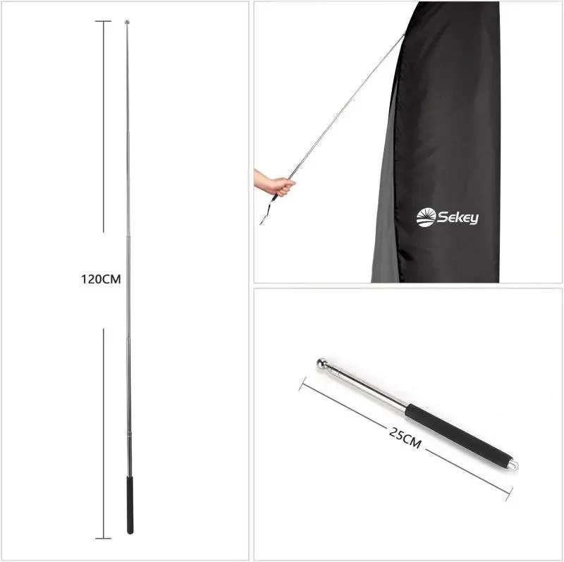 Sekey 280 x 30/81/46 cm Schutzhülle für 400 cm Ampelschirm, aus Polyester-Gewebe
