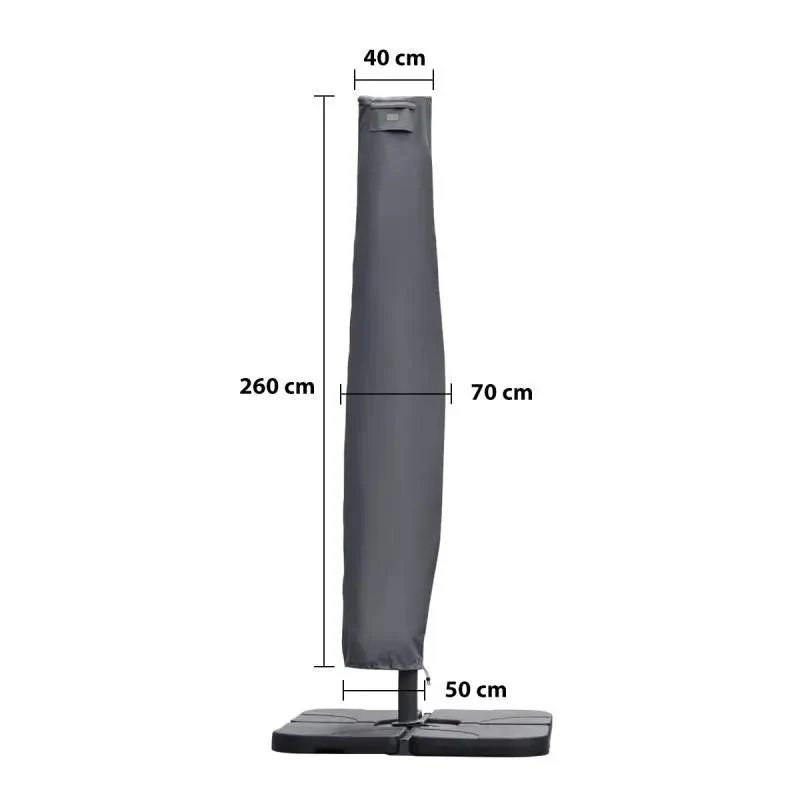 Sekey 260 x 40/70/50 cm Schutzhülle für 300 cm Ampelschirm, aus Oxford-Gewebe