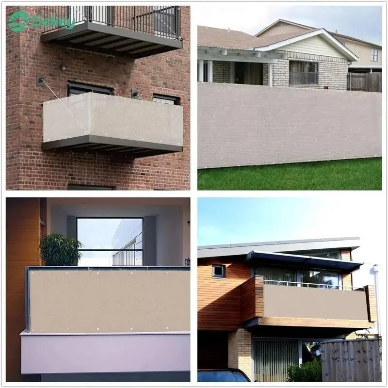 Sekey Balkon Sichtschutz aus 220 g/m² HDPE, Taupe