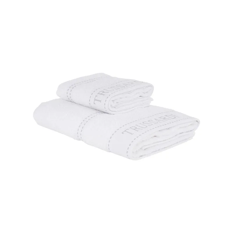 Asciugamano con Ospite ribbon in Spugna 450 gr/mq