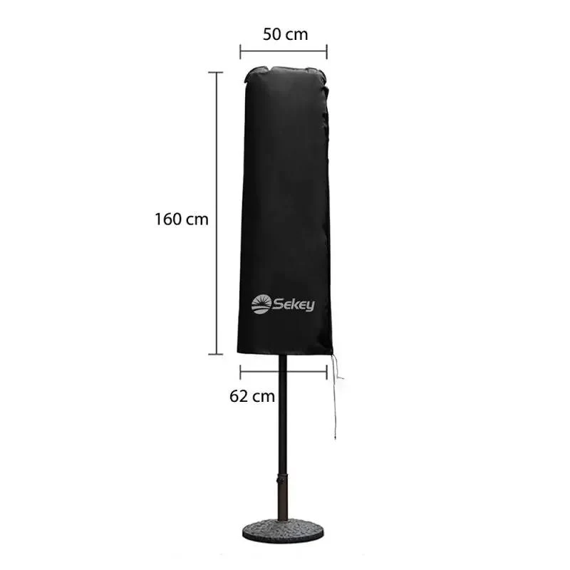 Sekey 160 x 50/62 cm Schutzhülle für Doppelsonnenschirm, aus Polyester-Gewebe