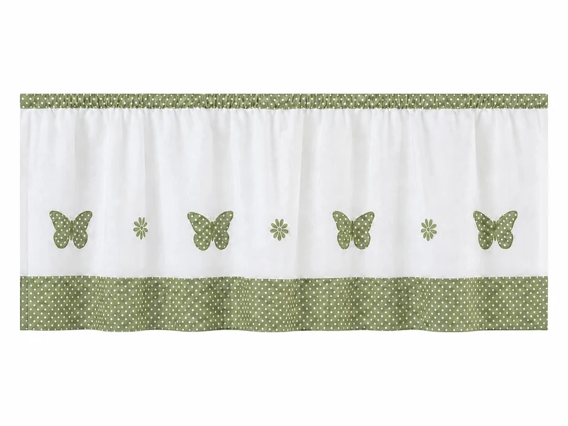 Design Scheibengardine Landhaus Schmetterling HxB 48x140cm