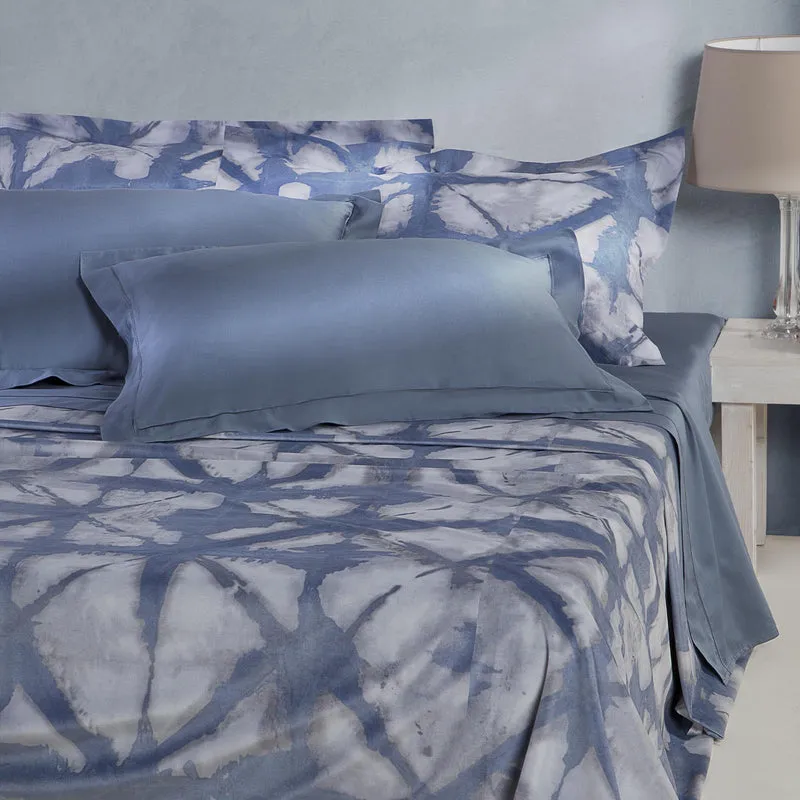 Copripiumino con federe shibori in Percalle Luisiana