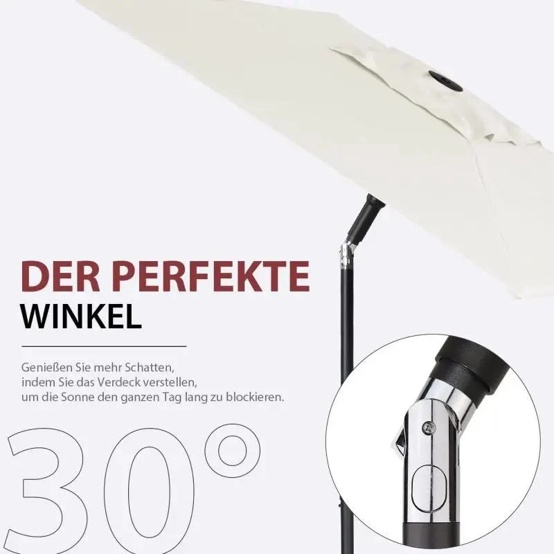 Sekey 200 x 125 cm Balkonschirm Rechteckig, Sonnenschutz UV50+
