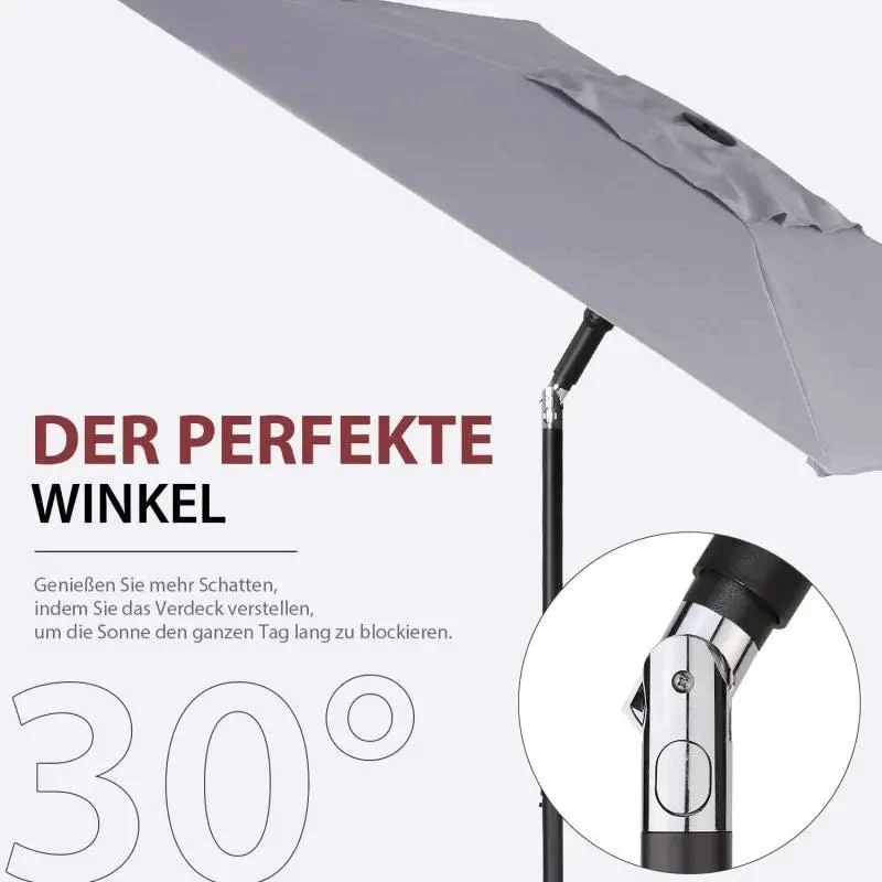 Sekey 200 x 125 cm Balkonschirm Rechteckig, Sonnenschutz UV50+