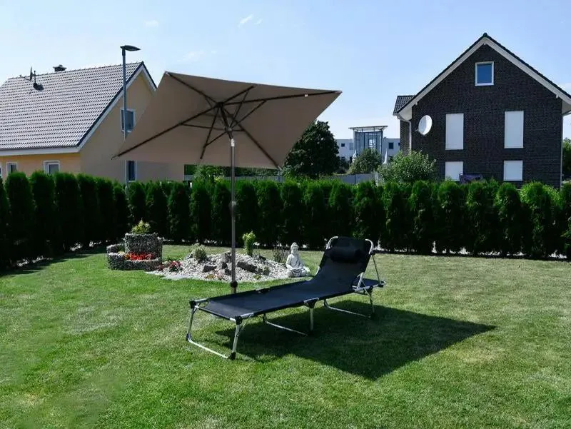 Sekey 210 x 140 cm Alu Sonnenschirm mit Kurbel, Sonnenschutz UV50+