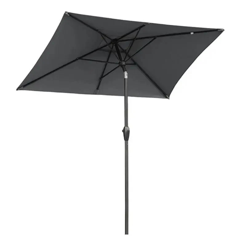 Sekey 210 x 140 cm Alu Sonnenschirm mit Kurbel, Sonnenschutz UV50+