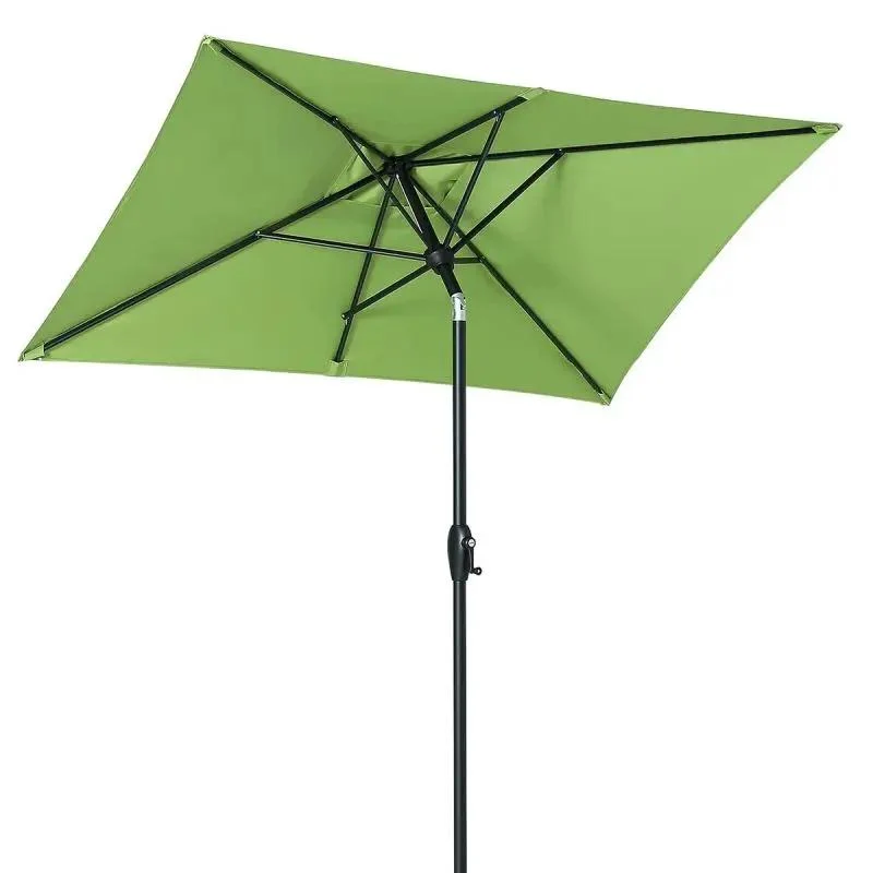Sekey 210 x 140 cm Alu Sonnenschirm mit Kurbel, Sonnenschutz UV50+