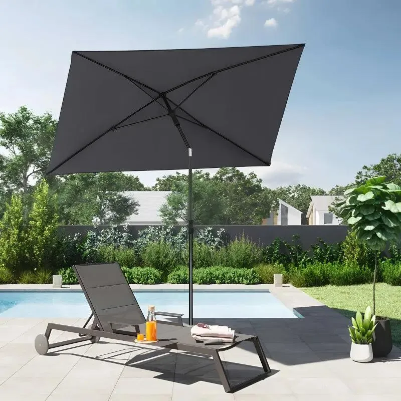 Sekey 210 x 140 cm Sonnenschirm mit Schutzhülle, Sonnenschutz UV50+