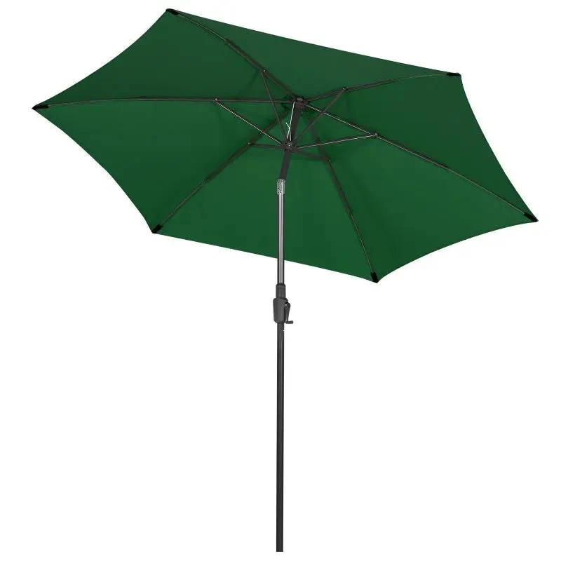 Sekey 270cm Sonnenschirm mit Kurbel, Knickbar im Sitzen, Sonnenschutz UV50+