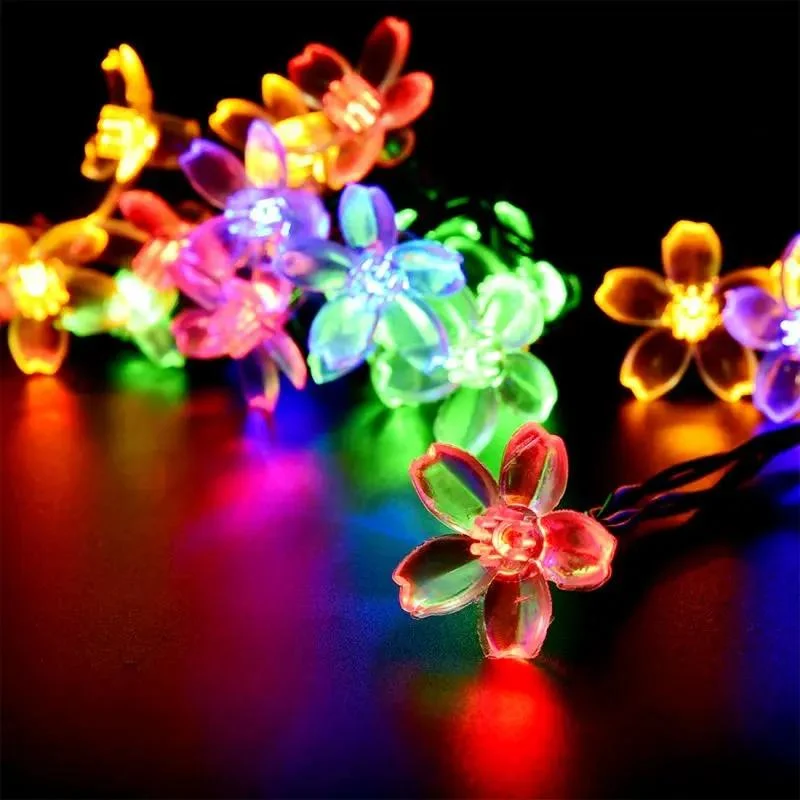Salcar 5 m LED Solar Blüten Lichterkette, 20 LEDs