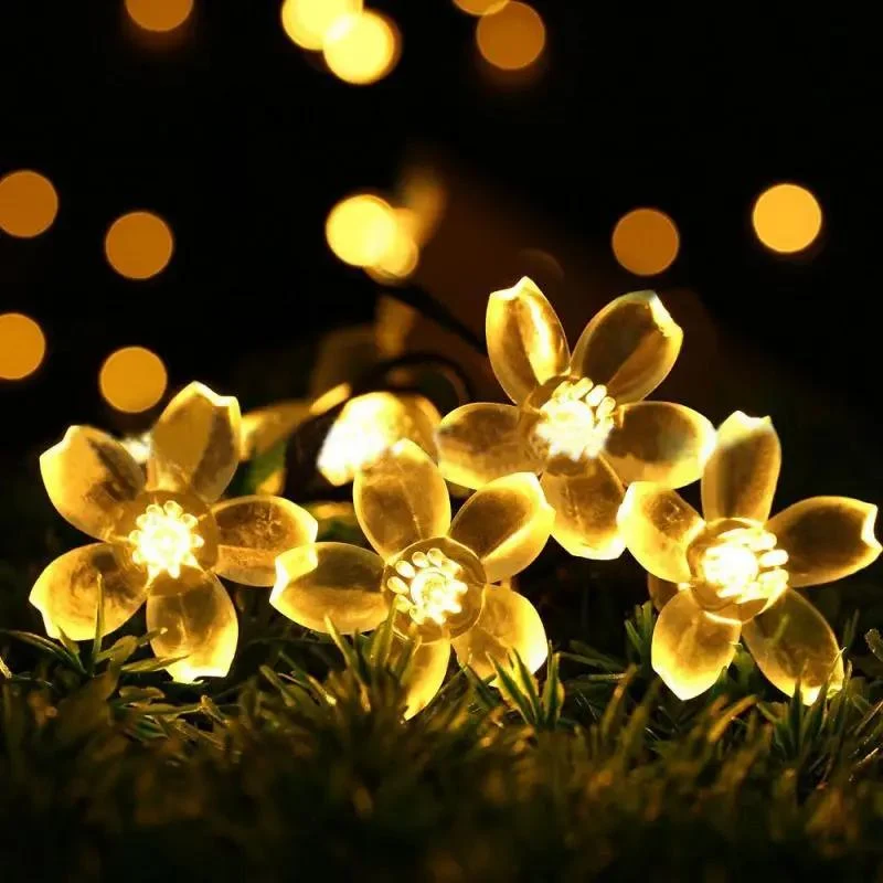 Salcar 5 m LED Solar Blüten Lichterkette, 20 LEDs