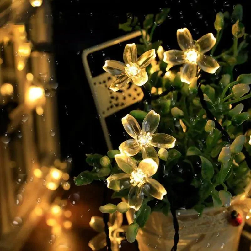 Salcar 5 m LED Solar Blüten Lichterkette, 20 LEDs