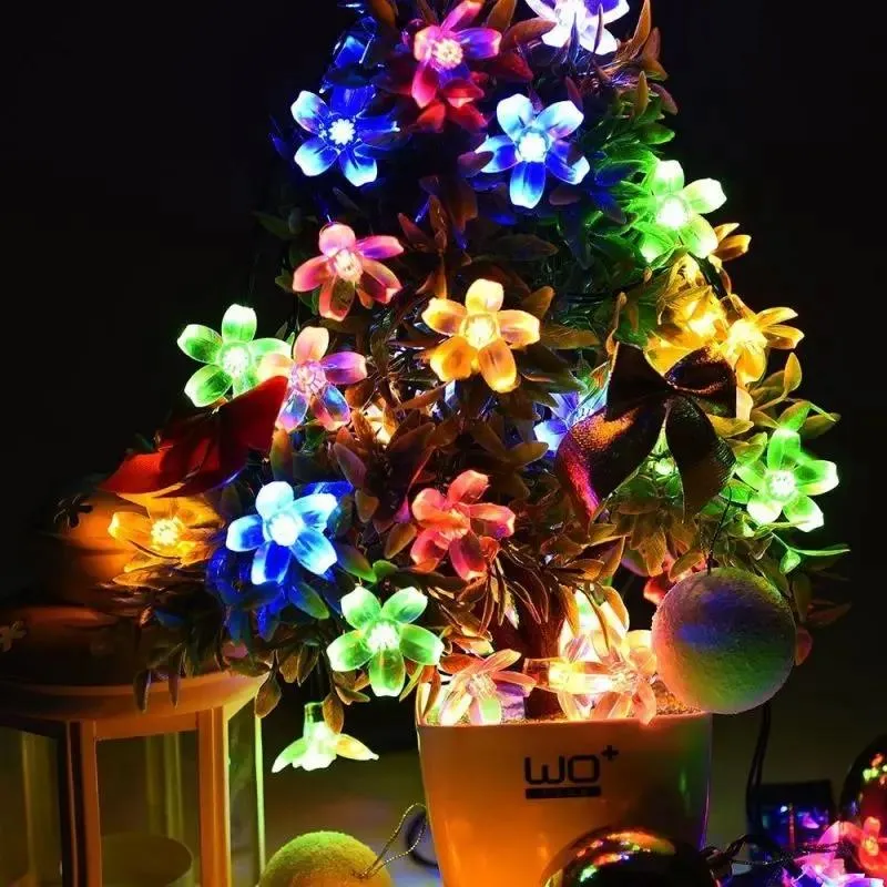 Salcar 5 m LED Solar Blüten Lichterkette, 20 LEDs