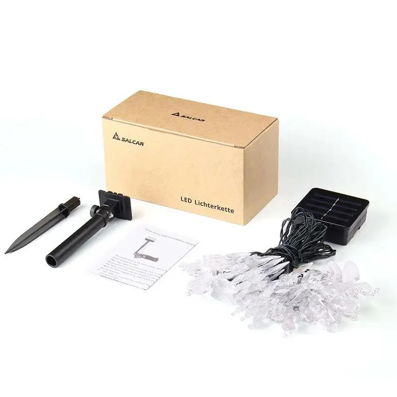 Salcar 5 m / 10m LED Solar Schmetterling Lichterkette, 20 / 50 LEDs