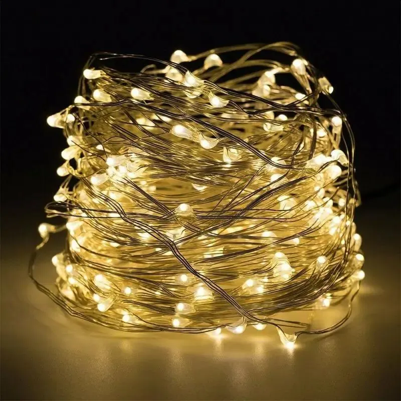 Salcar 10 m LED Solar Lichterkette, 100 LEDs