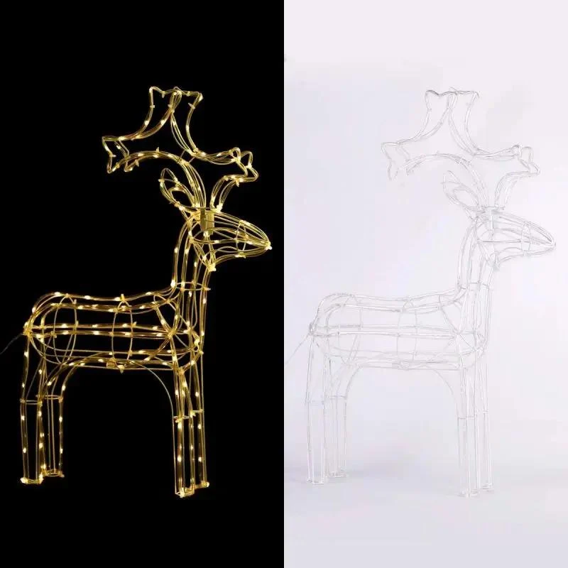 Salcar 60 cm LED Rentier Weihnachtsbeleuchtung, 140 LEDs