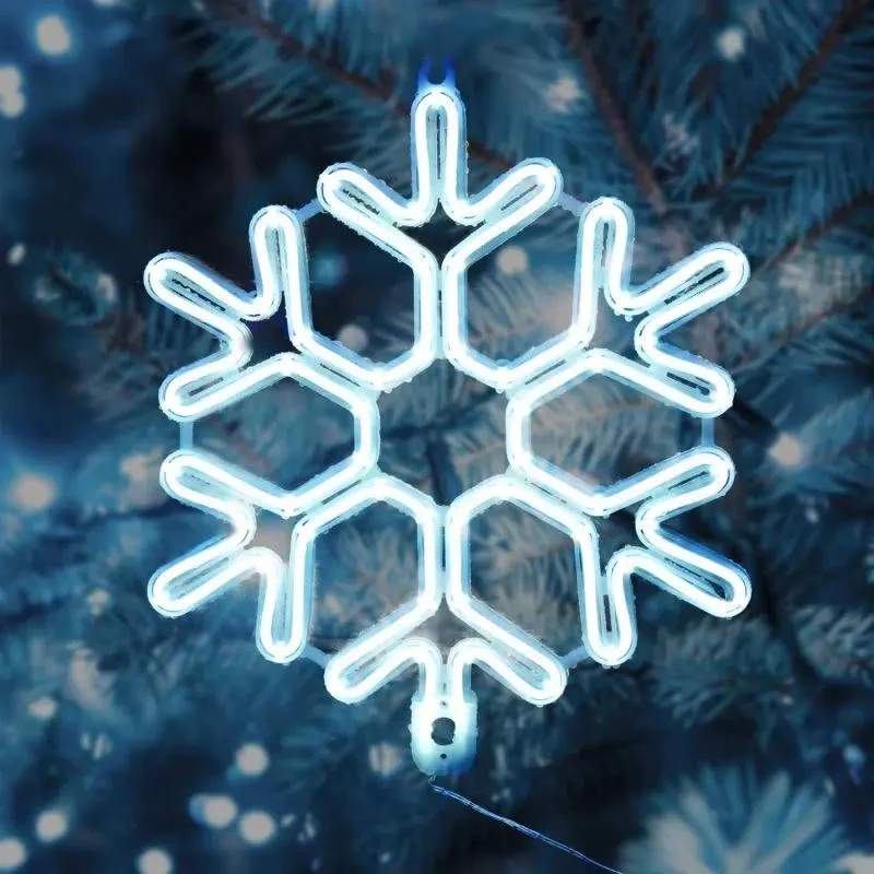 Salcar 40 cm LED Schneeflocke Neonlicht