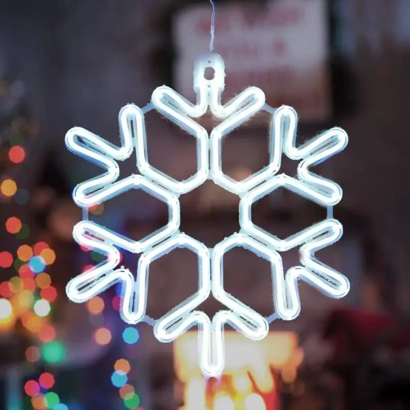 Salcar 40 cm LED Schneeflocke Neonlicht