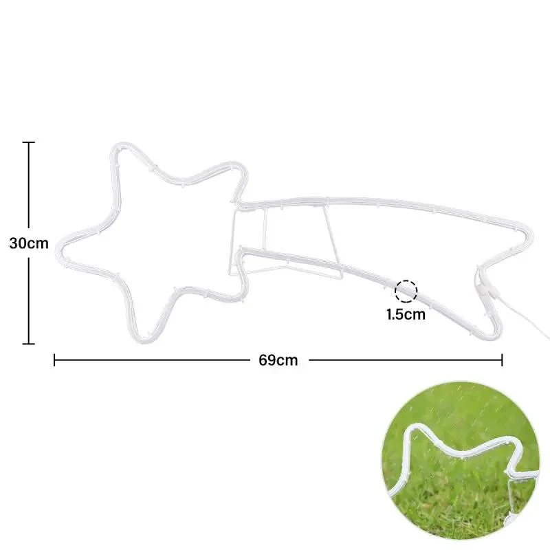 Salcar 70 cm LED Sternschnuppe Neonlicht
