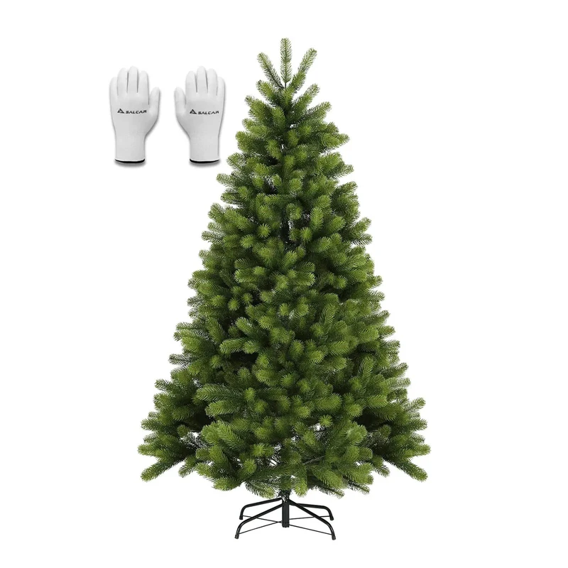 Salcar 180/210/240cm Künstlicher Weihnachtsbaum, Nordmanntanne, mit 762/1080/1576 PE Spitzen