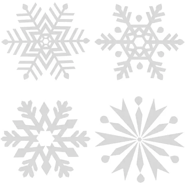 Salcar 100 St. Schneeflocken Fensteraufkleber