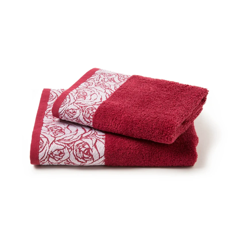 Asciugamano con Ospite in Cotone Sweet Roses Caleffi