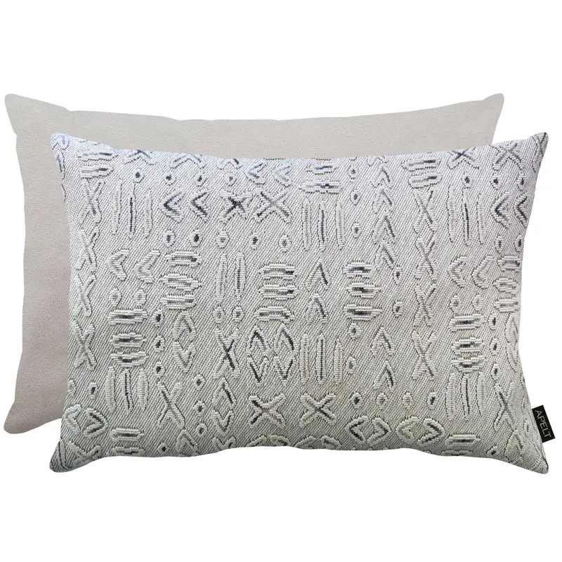 APELT Tobago Kissenbezug gewebtes Jacquard-Statement-Kissen
