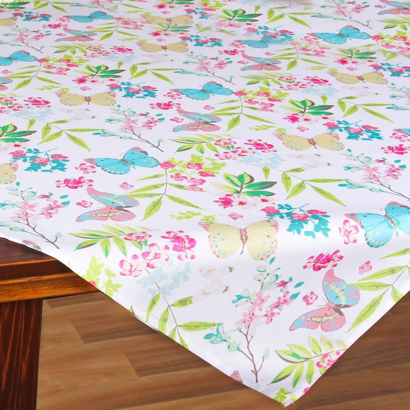 Tischdecke mit Digitaldruck 85x85cm "Sommerblumen"