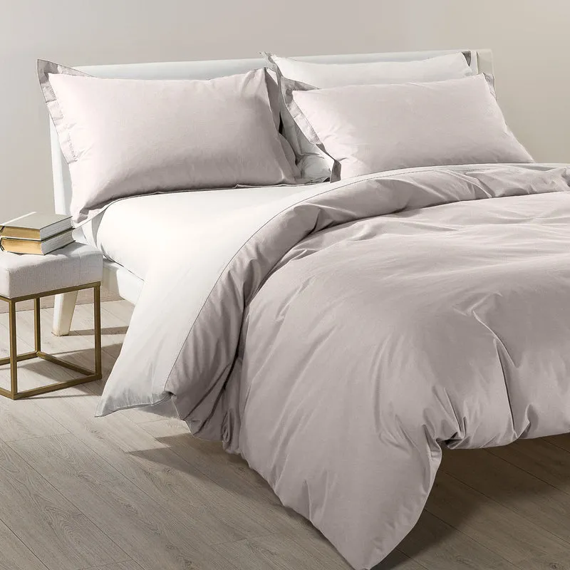 Completo Copripiumino Bicolor Double in Cotone